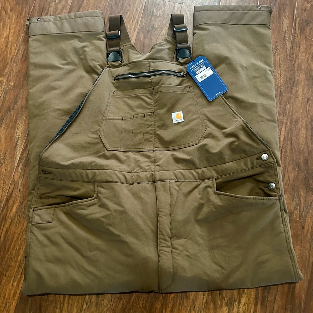 Carhartt Brown Work Biberall Relaxed Fit